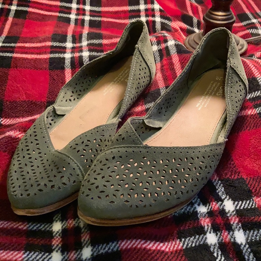 TOM'S suede flats